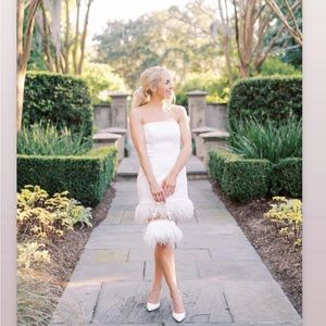 Rehearsal dinner (custom) dress + matching purse (from revolve)